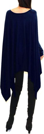 Vivicastle Women's USA Loose Bat Wing Dolman Poncho Tunic Dress Top - Image 3